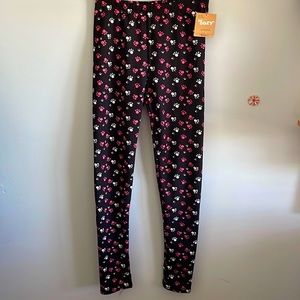 Just Cozy Fur Lined Paws Leggings Size M/L